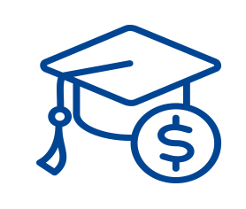 Icon for Financial education page.